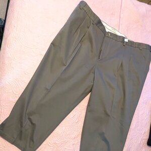 Oak Hill Pleated Microfiber Pants  -  Dark Taupe   58/28